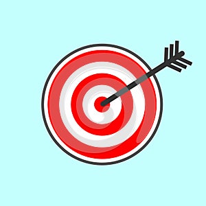 Vector Illustration of Business Target Icon