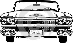 1959 Cadillac Illustration photo