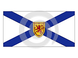 Canada state flag of Nova Scotia photo