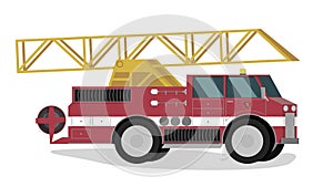 Vector Illustration of Cartoon Fire Extinguishing