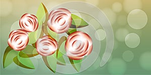 Carved fruit in a flower shape