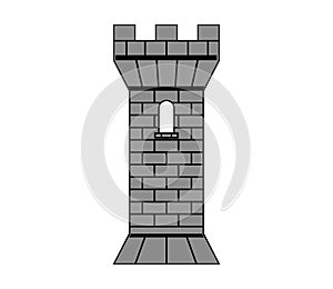 Vector illustration of castle tower