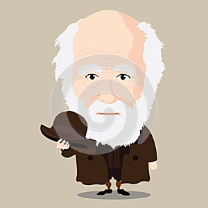 Vector illustration - Charles Darwin