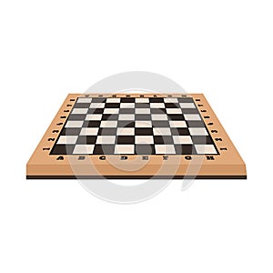 Vector illustration of chessboard and board sign. Set of chessboard and empty vector icon for stock.