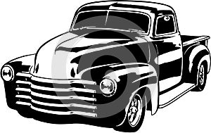 1949 Chevy Pickup Illustration photo