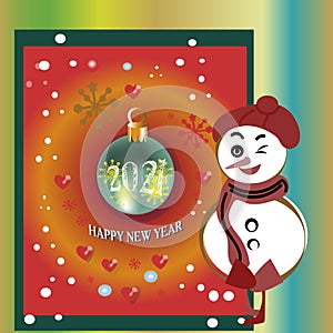 Vector illustration of christmas background with christmas ball star snowflake