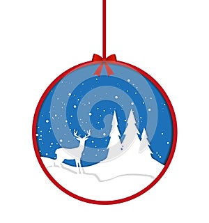 Vector illustration for Christmas card design