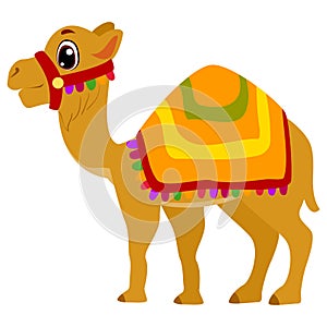 Vector Illustration of a Circus Camel