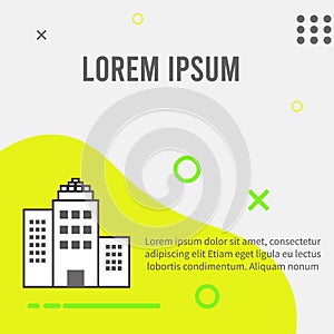 Vector illustration of city,