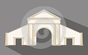 Vector illustration of classic arch