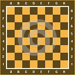 Vector illustration of classic chessboard