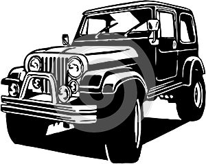 Classic Jeep Illustration