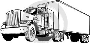 Classic Peterbilt Illustration