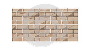 Brown Brick Wall Texture Vector Background, vector design Generative AI
