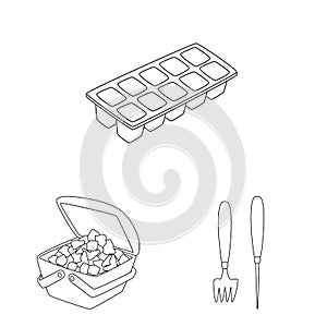 Vector illustration of clean and wet icon. Collection of clean and purity stock vector illustration.