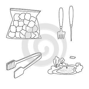 Vector illustration of clean and wet logo. Collection of clean and purity stock vector illustration.