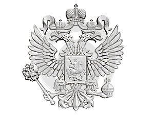 Vector illustration of the coat of arms of Russia