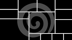 Vector illustration. Collage photo frames