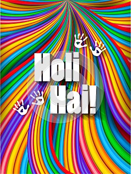 vector illustration of Colorful background for festival of colors Holi celebrated in India