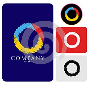 Vector illustration of colorful logo letter O Design Template