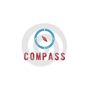 vector illustration compass icon flat design