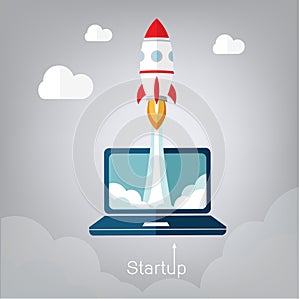 Vector illustration concept for new business project start up in