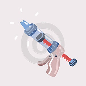 Vector illustration of Confectionery syringe