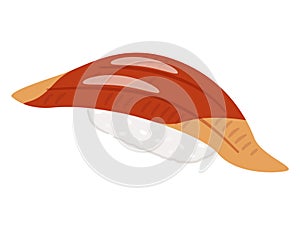 Vector illustration of conger eel sushi