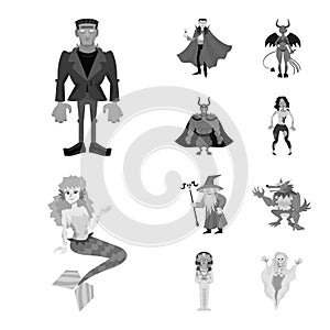 Vector illustration of consternation and horror symbol. Collection of consternation and hell vector icon for stock.