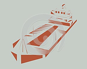 Container Cargo Freighter Ship