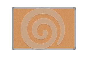 Vector illustration of a cork board in an aluminum frame