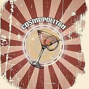 Vector illustration of cosmopolitan