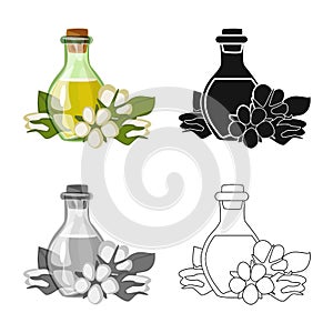 Vector illustration of cottonseed and ball sign. Set of cottonseed and medicine stock symbol for web.