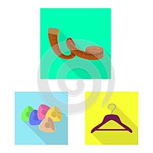 Vector illustration of craft and handcraft symbol. Collection of craft and industry stock vector illustration.
