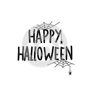 Vector illustration of creepy spider