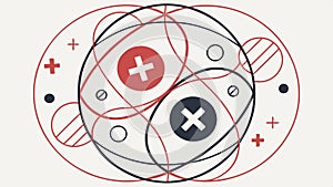 Cross mark in circle, negative symbol, error icon vector design Generative AI