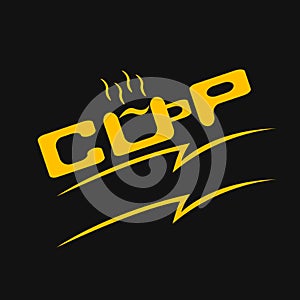 Vector Illustration Of Cup Coffe Logo