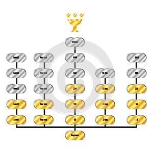 Vector illustration cup winner