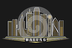 Vector illustration of Dallas