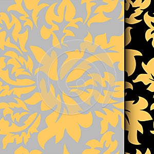 Vector illustration of Damascus style seamless pattern