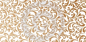 Vector illustration damask seamless pattern elements. Elegant luxury texture for wallpapers, backgrounds and page fill