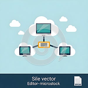 Cloud Computing Network Illustration