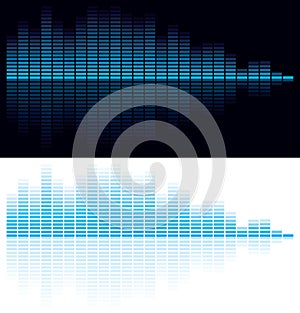 Vector illustration of digital equalizer