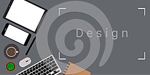 Vector illustration.disign website and banner