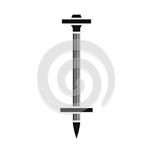 Vector illustration of dowel and screw icon. Web element of dowel and srew stock symbol for web.