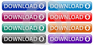 Download web button icons colorful buttons photo