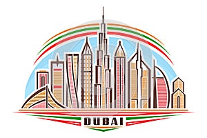 Vector illustration of Dubai