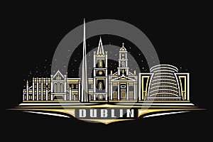 Vector illustration of Dublin