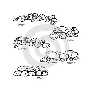 Vector Illustration of Dutch Dolmen photo