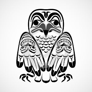 Vector illustration of an eagle.